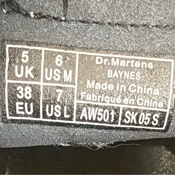 Dr. Martens Docs Baynes Chukka Boots Sneakers Grey Airwair Women Size 7 - Image 7