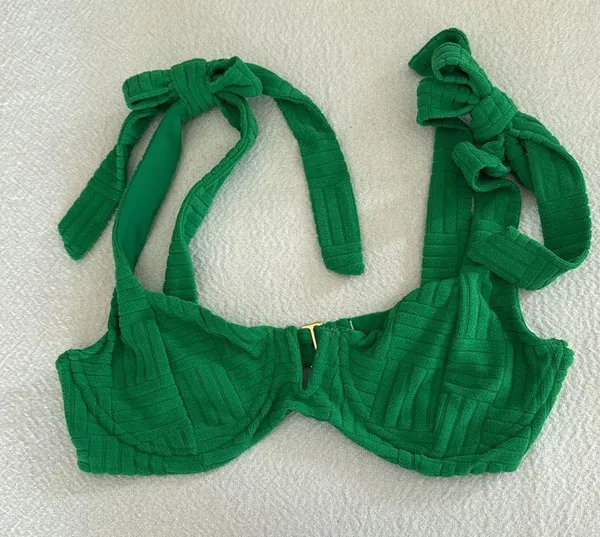 Beach Riot Underwire Bikini Top, Small , Green, $118 - Image 6