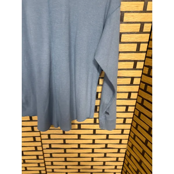 The Normal Brand Blue‎ Henley Top Size Medium Blue - Image 5