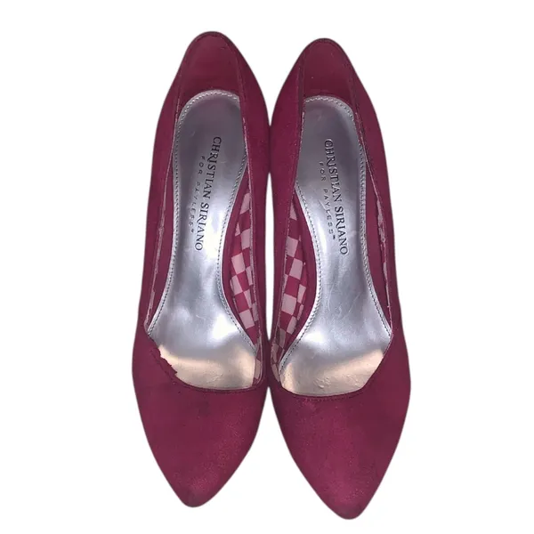 Christian Siriano Hot Pink Women's Heels Pointy Toe 6 - Image 2