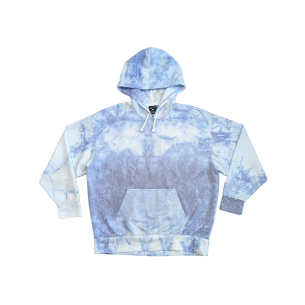 Nike Icon Clash Pullover Training Hoodie Tie Dye Purple Blue Sweatshirt Medium - Image 2