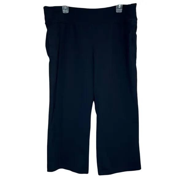 Ralph Lauren Active LRL Wide Leg Pull-on Stretch Pants Womens Sz XL Crop Yoga - Image 2