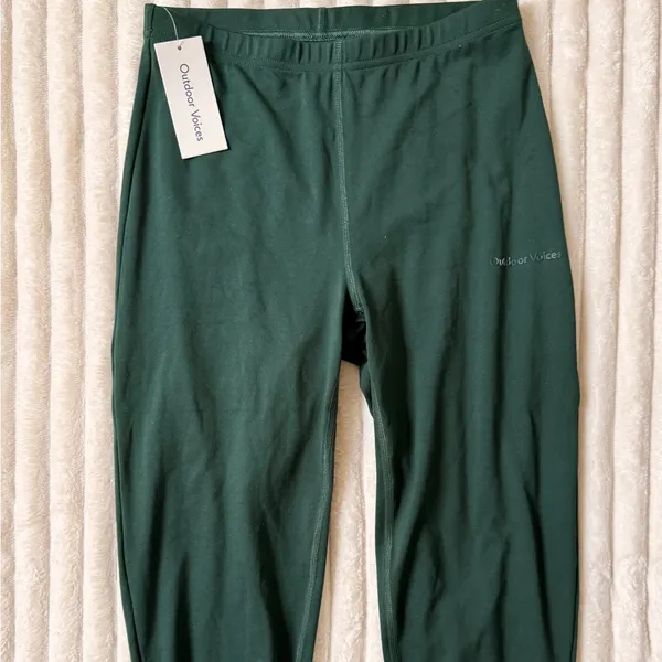 Outdoor Voices Sculpt Kneecap Leggings – Pine Green – Size Small –‎ NWT - Image 2