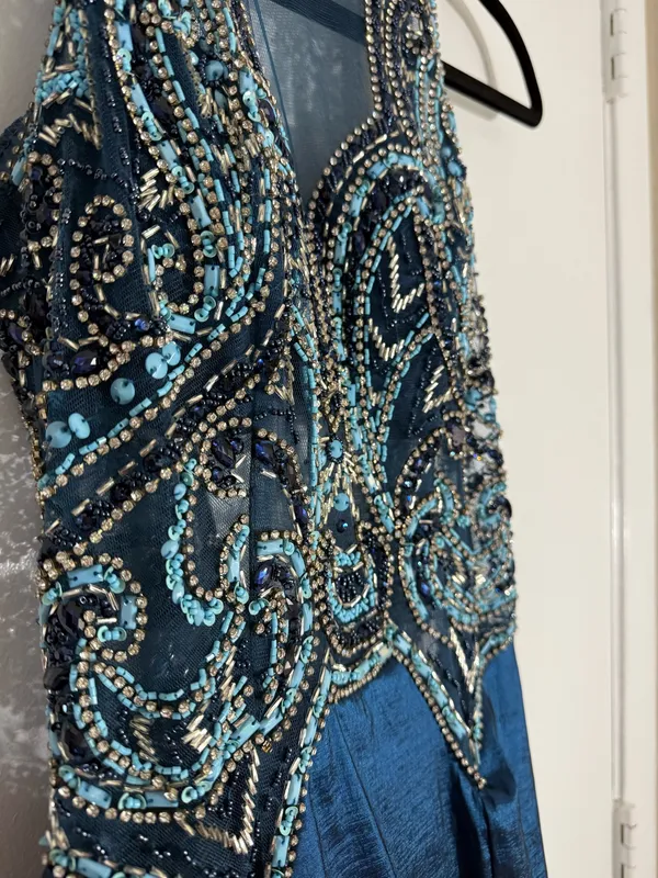 Prom dress Blue Size 2 - Image 2