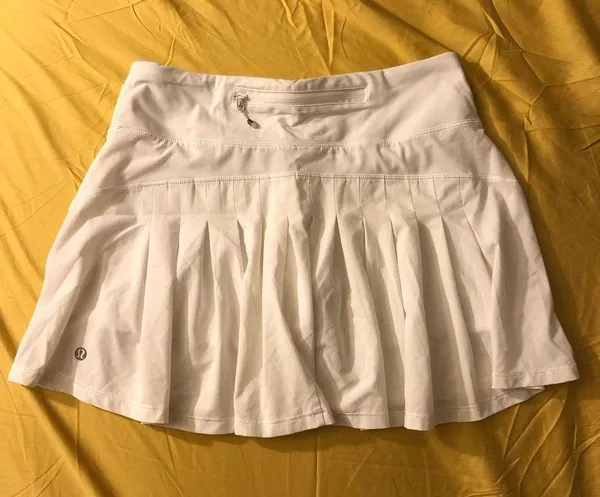 Lululemon Golf Pleated Tennis Skirt White Small 4 - Image 2