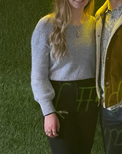 Moon & Madison Periwinkle Light Blue Knit Sweater - Image 3