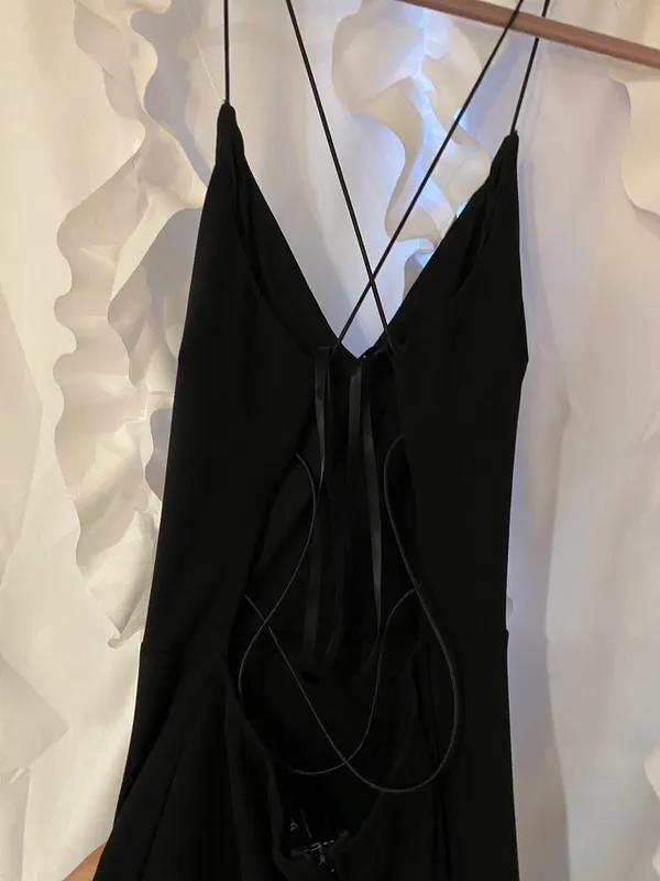 Windsor Black Strappy Prom Dress - Image 3