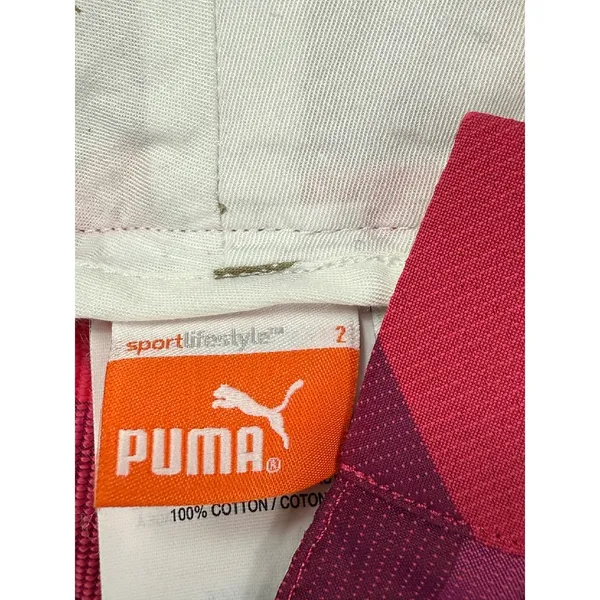 Puma Golf Shorts Plaid Athletic‎ Casual Walking Activewear Womens - Image 6