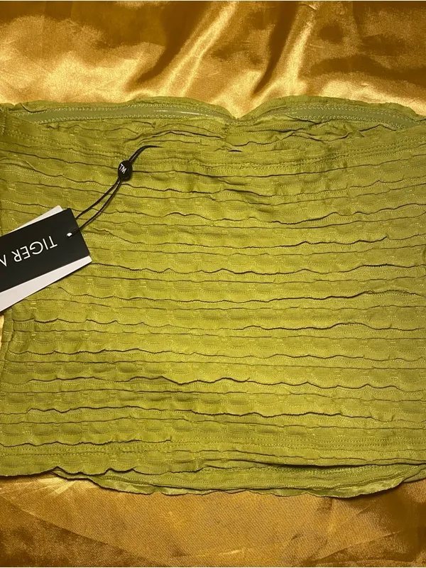 NWT Tiger Mist Rosalyn Top | Size S Textured Strapless Tube Top - Image 6
