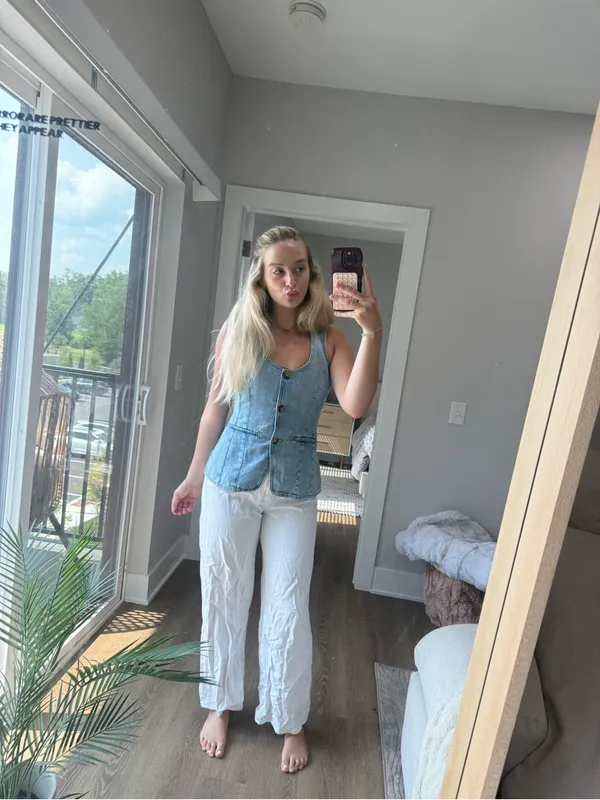 Madewell denim vest top 4 NWT - Image 9