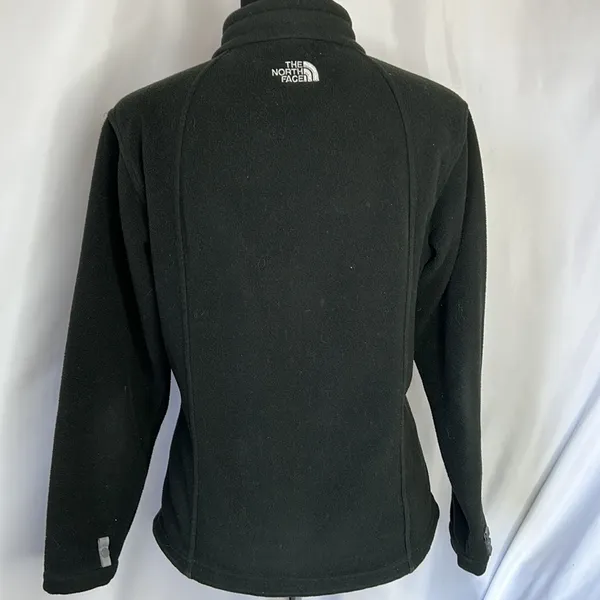 The North Face Women’s Black Full Zip Fleece Long Sleeve Sweater Size L. - Image 4