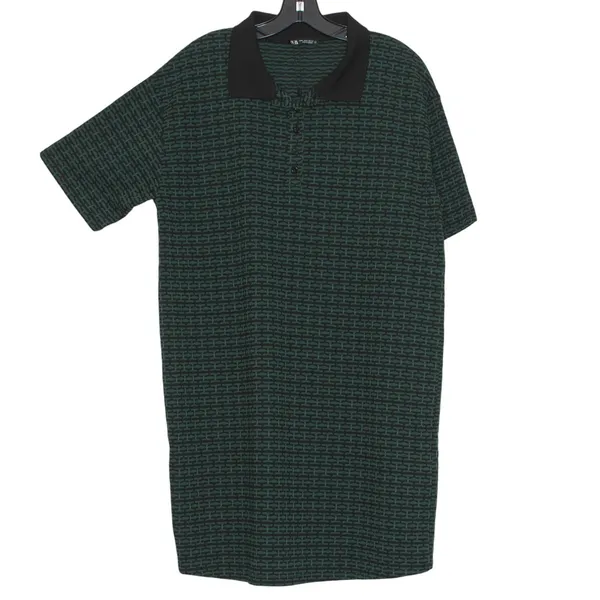 NEW Zara Green Black Polo Dress Minimalist Shift‎ Quiet Luxury Dark Academia M - Image 2