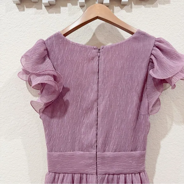 ASTR Emporia Purple Pleated Tiered Midi Dress Size Small NWT - Image 9
