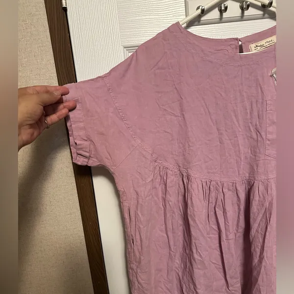 We The Free Mauve Short Sleeve Blouse - Image 4