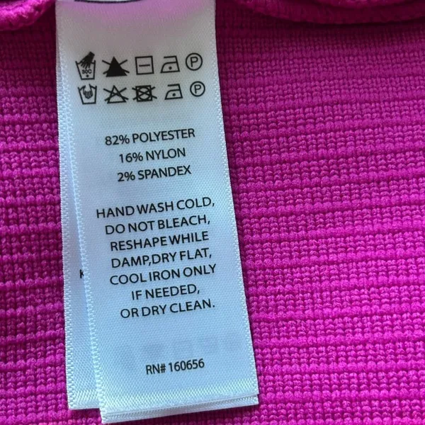Sincerely Jules Vibrant Pink One-Shoulder Bodycon Dress Size L - Image 7