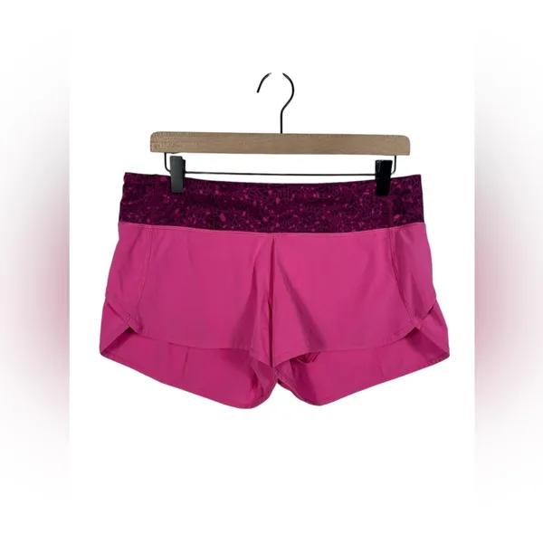 Lululemon Speed Short Pink Paradise‎ Paradise Geo Regal Plum Multi Size 8 - Image 3