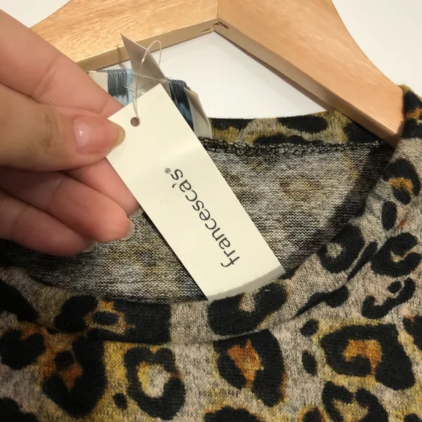 Francesca's June & Ivy Tammy Ruched Leopard Luxe Mini Dress Medium Night‎ Out - Image 8
