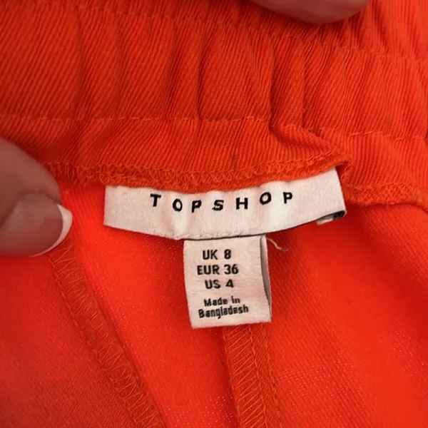 Top Shop orange ankle pant suit - Image 4