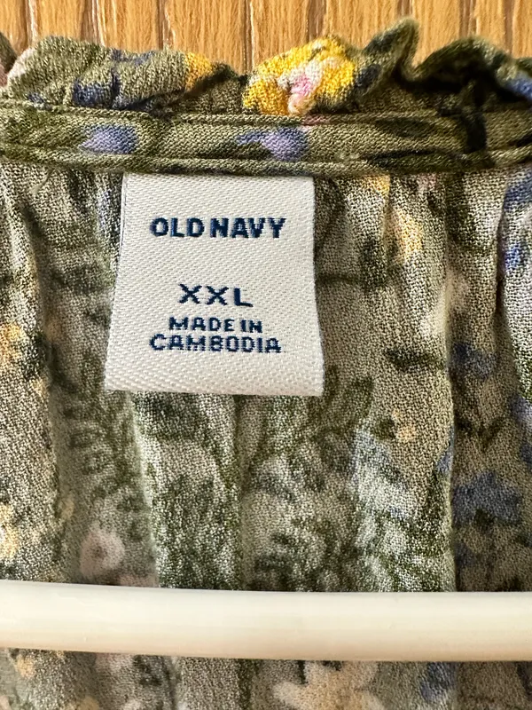 Floral Old Navy Navy Dress - Image 3