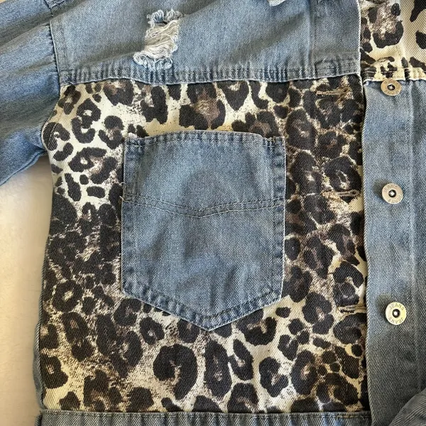 Boutique Free Bird Jean Jacket SZ S - Image 2