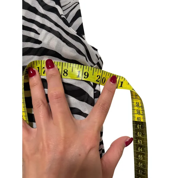 Princess Polly Zebra Print Button Down Shirt S - Image 5