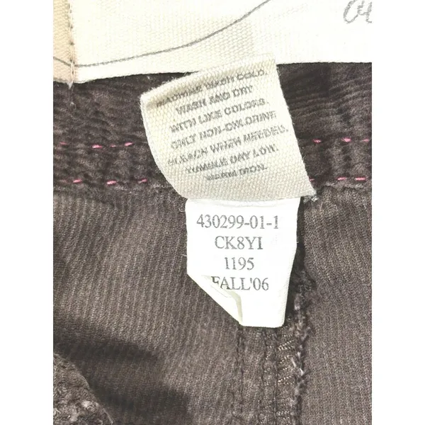 Old Navy Y2K Low Rise Bermuda Short Brown Corduroy Minimalist Knee Length 10 - Image 8