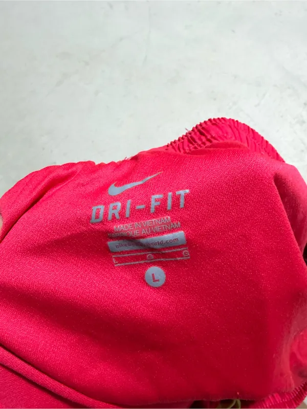 Nike Women’s Hot Pink Running Shorts with Neon Trim large - Image 3