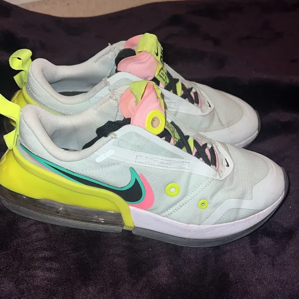 Nike White and Neon Pink‎ Sneakers - Image 2