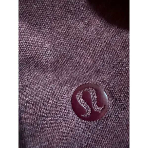 Lululemon Long‎ Sleeve Scoop Neck Shirt Burgundy Heathered Size Unknown Athletic - Image 4