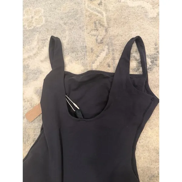 SKIMS Fits Everybody Square Neck Thong Bodysuit Onyx Black Size XS NWT $60 - Image 11