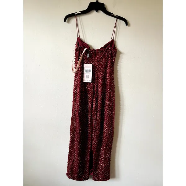Oh Polly Eisley Embellished Sweetheart-Neck Midi Dress Size 2 New - Image 10