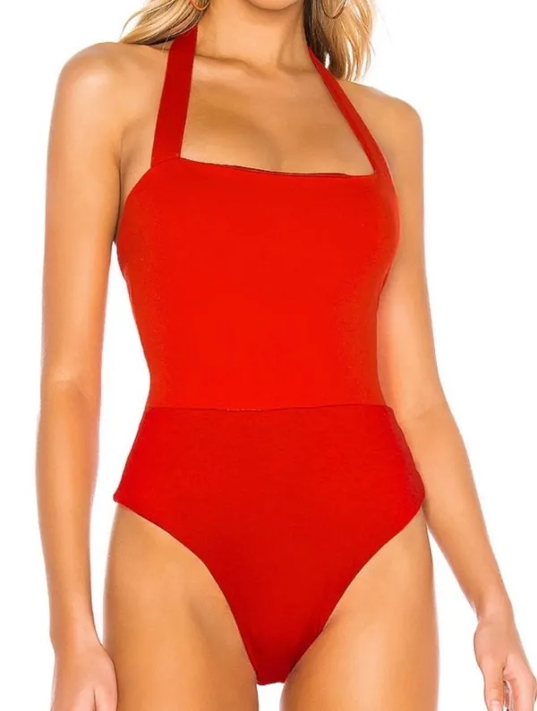 superdown Red Halter Top  - Image 2