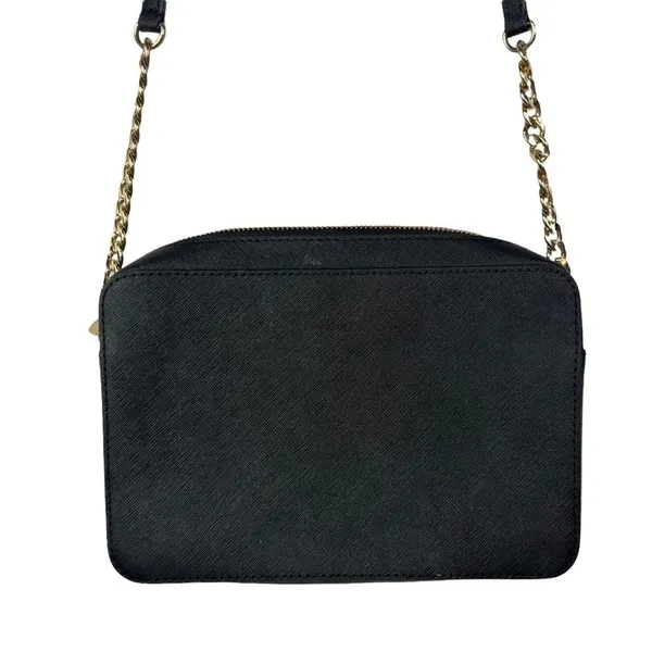 Michael Kors Black & Gold Jet Set‎ Large Crossbody Purse - Image 2