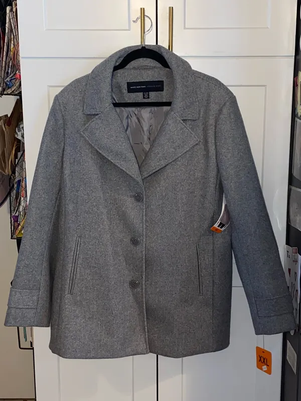 Marc New York Andrew 3-Button Classic Peacoat Wide Notch Collar Fall plus size - Image 6