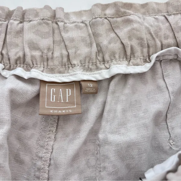 GAP Women's High Waisted Pull On‎ Paper Bag Leopard Print Pants - Image 3