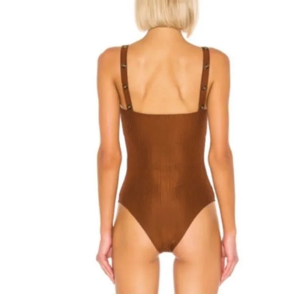 The East Order Bodysuit Ribbed Cocoa - Image 5