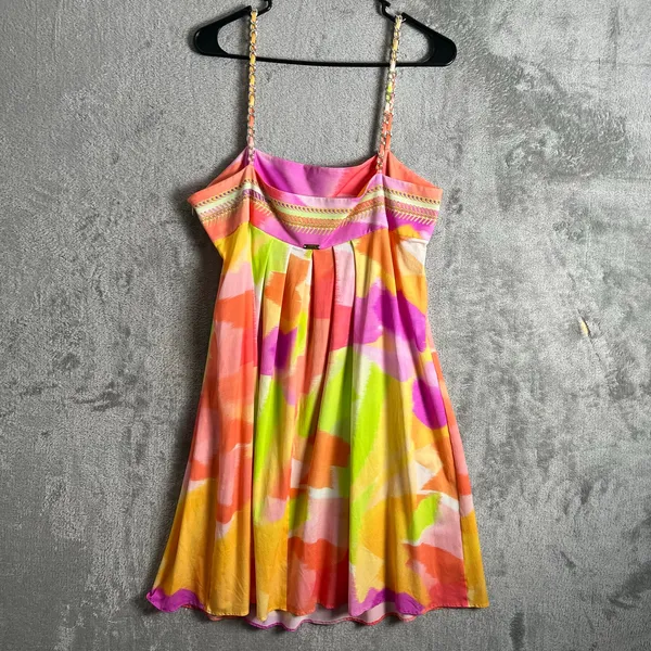Maryan‎ Mehlhorn Abstract Print Mini Dress Luxury Resortwear Size Large - Image 2