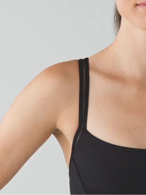 lululemon Straight Up Sports Bra - Size 6 Black - Image 2