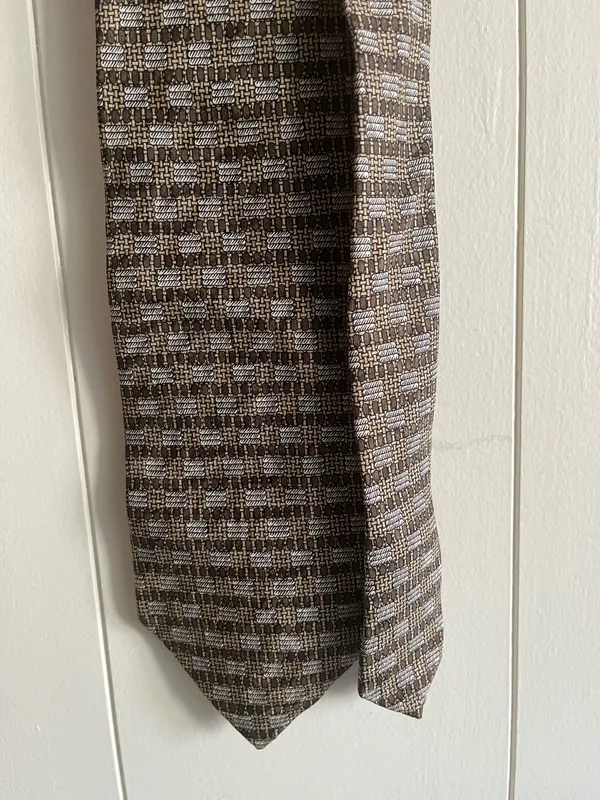 Massimo Livio silk necktie Brown - Image 3