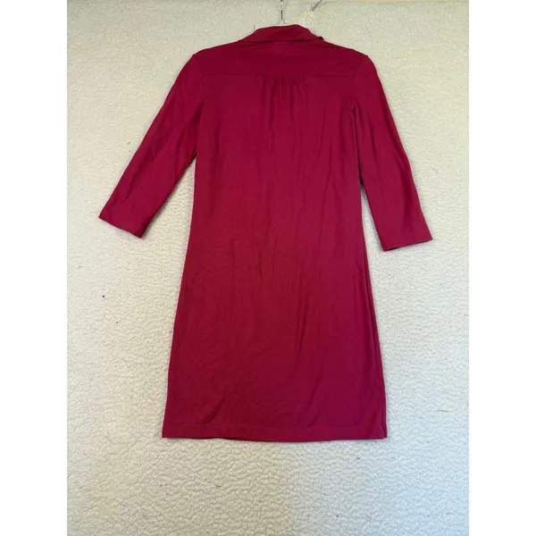 LACOSTE Pink Polo Dress Size‎ 36 US 4 Golf Tennis Cotton Minimalist Prep - Image 2