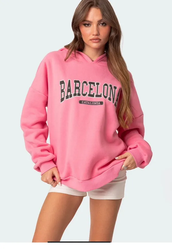 Oversized Barcelona Hoodie - Image 3
