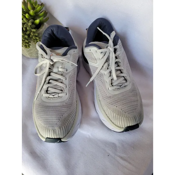 Hoka One Bondi 7 Women's Size 10.5 Lunar Rock Running Sneakers 1110519-LRBI - Image 3