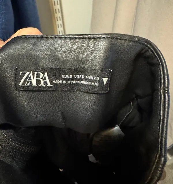 ZARA Leather Mini Skirt - Image 4