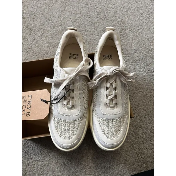 Frye and Co. Taylor Womens Sneakers Winter White‎ NWT Size 7.5 - Image 4