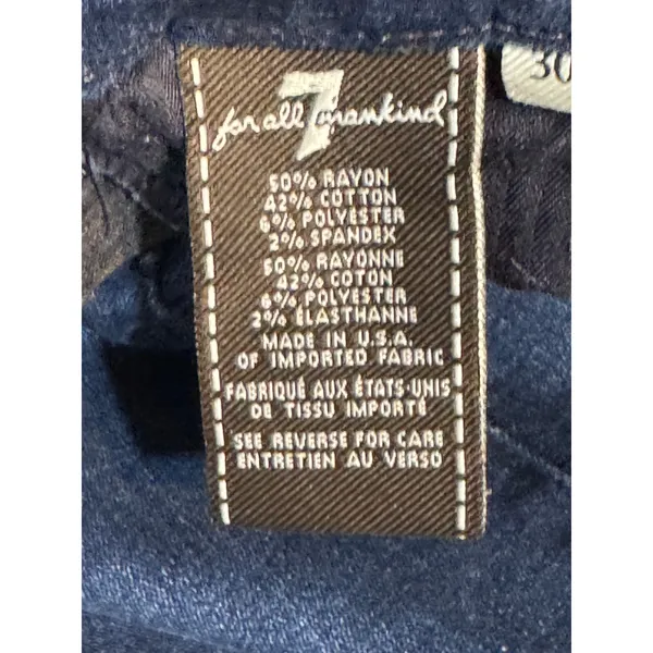 Seven7 Mid Rise Skinny Jeans Dark Wash Stretch Denim Women’s Size 30 - Image 9
