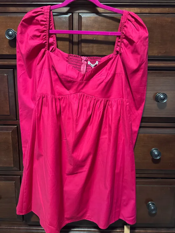 Reformation Kenzi Dress Pink - Image 4