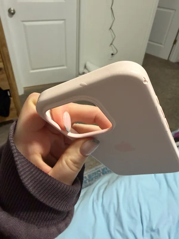 Light Pink Apple iPhone Case X Silicone - Image 3