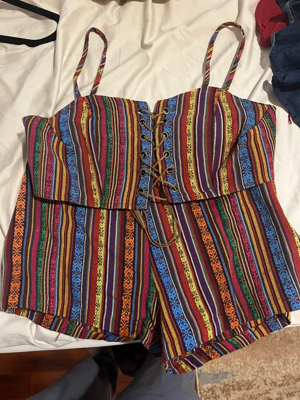 SheIn Matching Set Crop Top & Shorts - Image 2