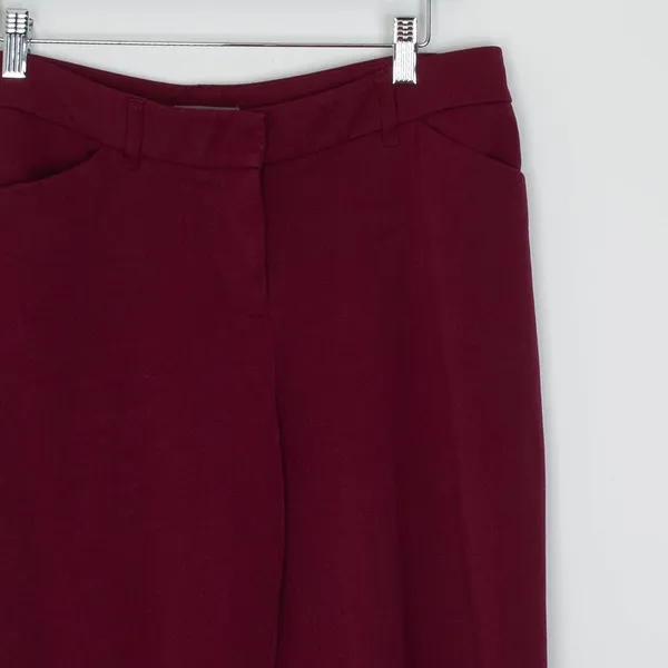Maurices Womens Straight Leg Career Dress Pants Size 5/6 Red‎ Corpcore Office - Image 2