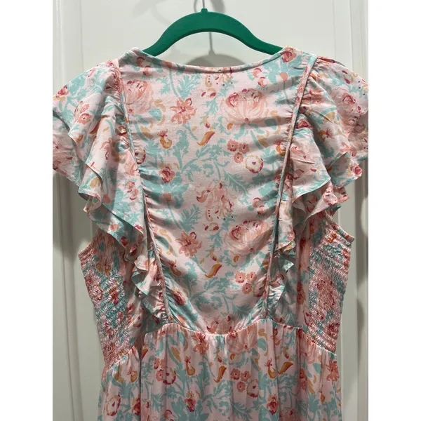 Roller Rabbit Amandine Ondika Floral Mini Dress Sz S - Image 10